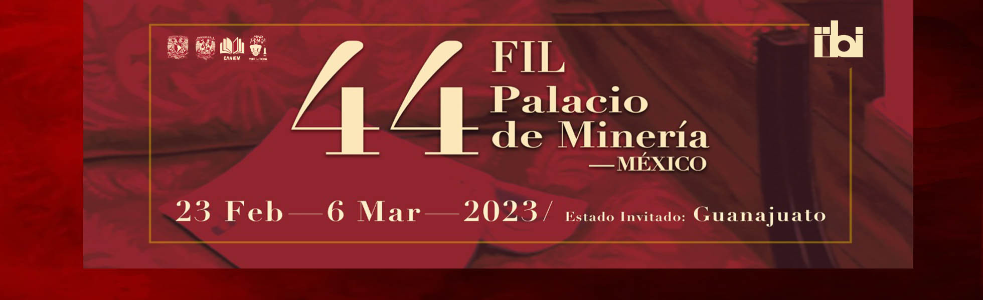 Presentación de libros IIBI en la 44 FIL Palacio de Minería